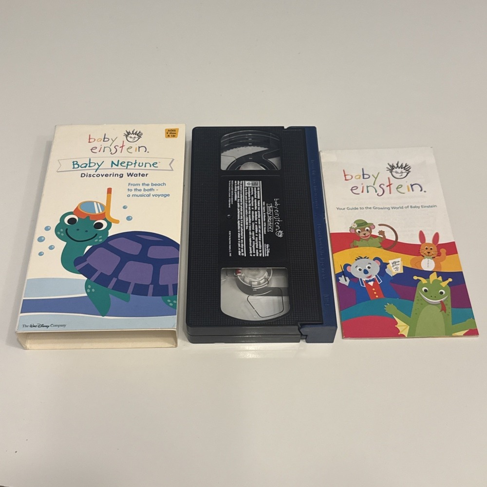 Baby Einstein: Baby Neptune Discovering Water VHS Tape 2003 Kids Educational